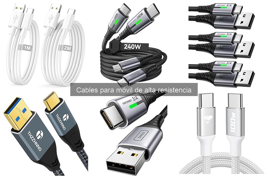Accesorios Esenciales para Cables de Móvil de Alta Resistencia