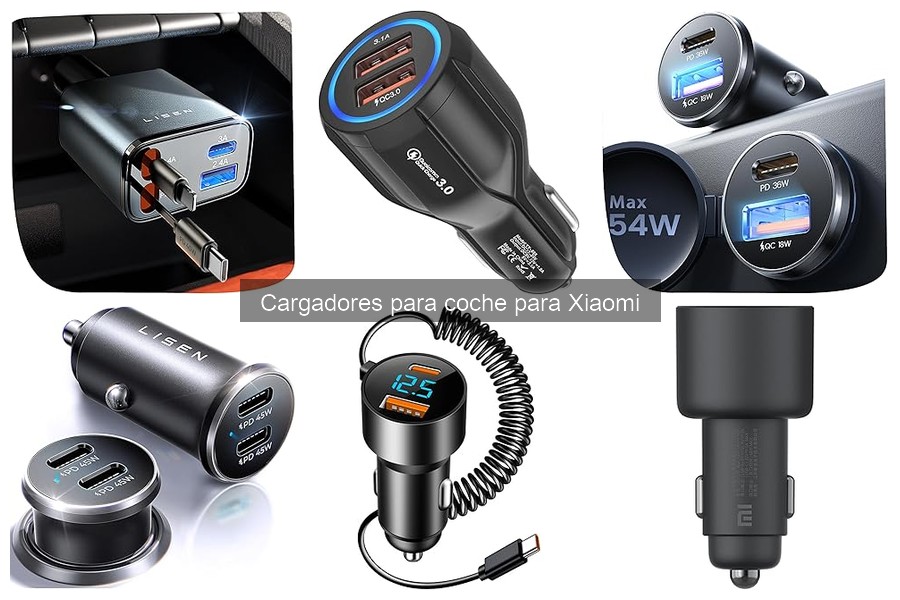 Accesorios recomendados para cargadores de coche de Xiaomi