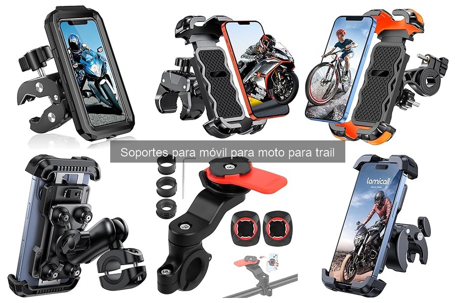 ** Accesorios útiles para complementar soportes de móvil en moto trail