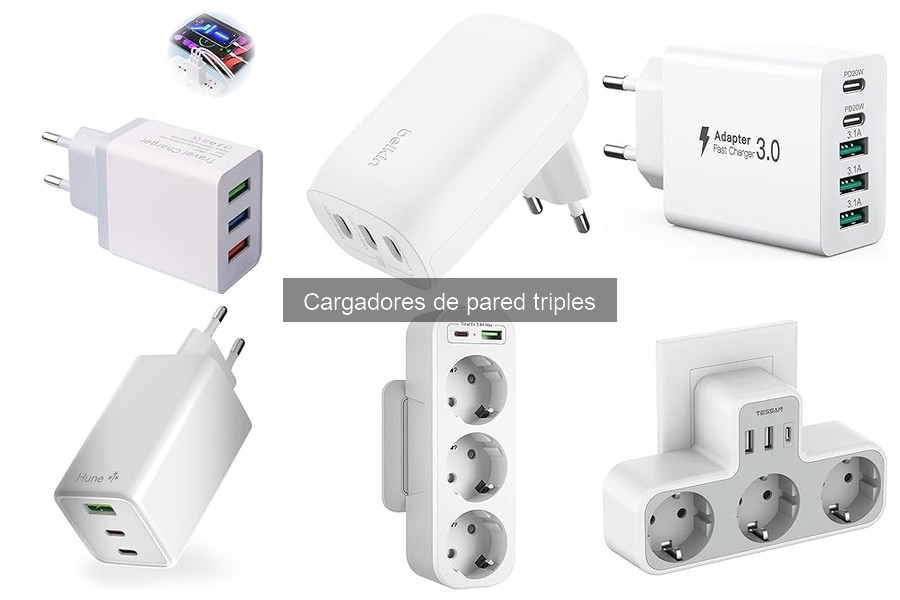 Alternativas a cargadores de pared triples: opciones prácticas