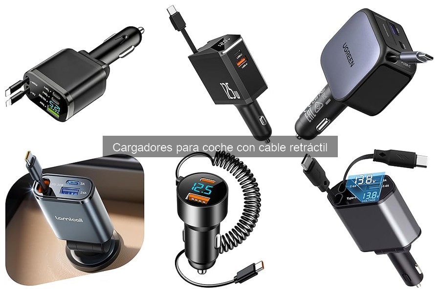 Alternativas a cargadores para coche con cable retráctil