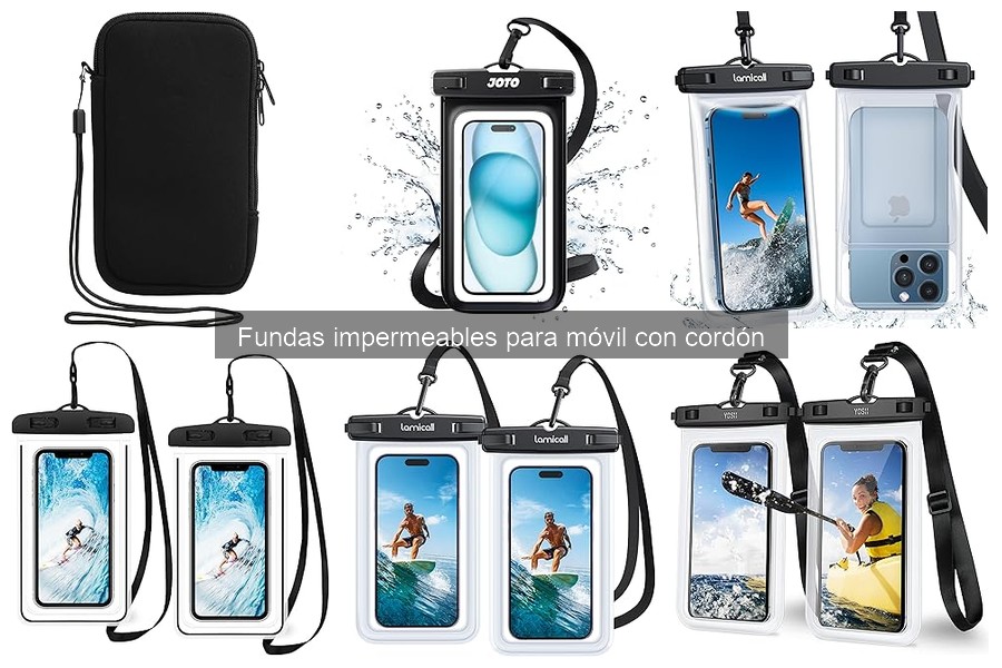 Alternativas a fundas impermeables para móvil con cordón