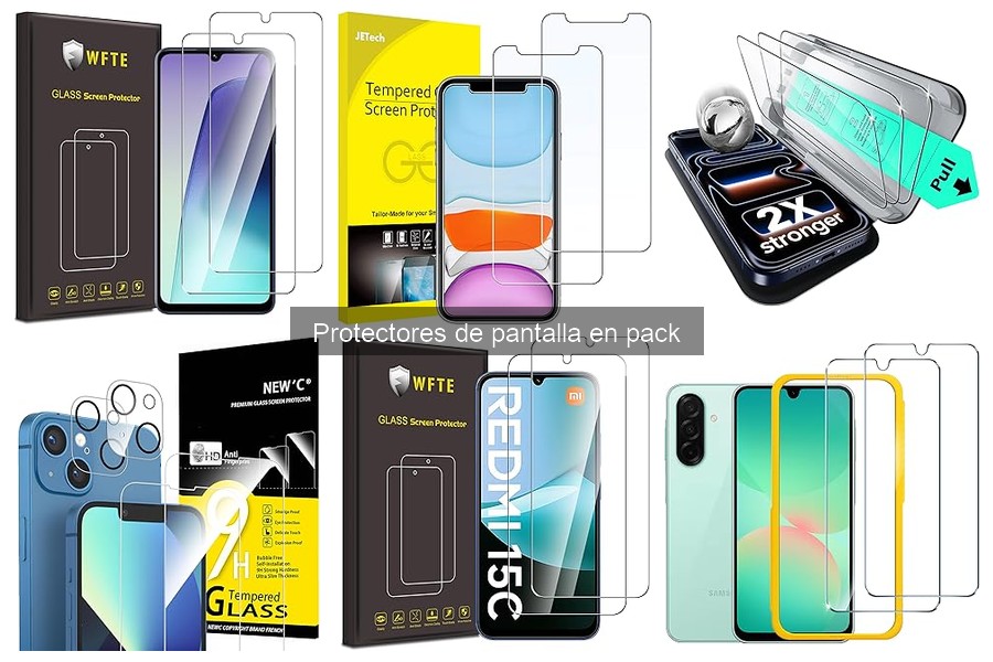 Alternativas a Protectores de Pantalla en Pack para Móviles