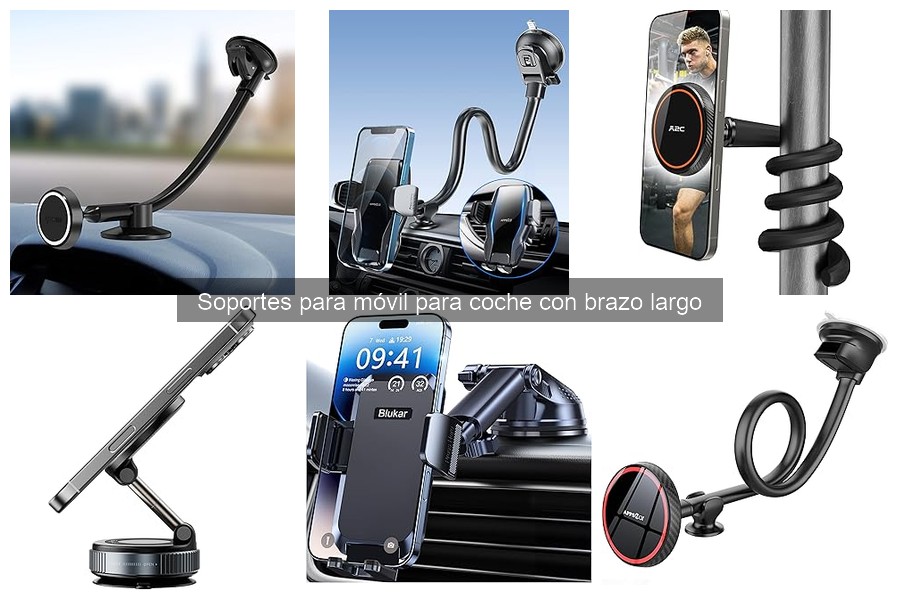 Alternativas a soportes para móvil con brazo largo en coche