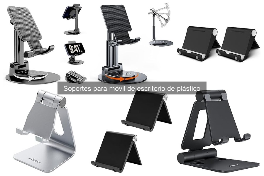 Alternativas a soportes para móvil de escritorio de plástico