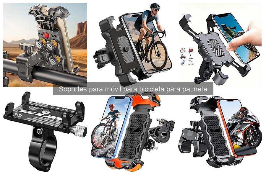 Alternativas al soporte para móvil en bicicleta y patinete