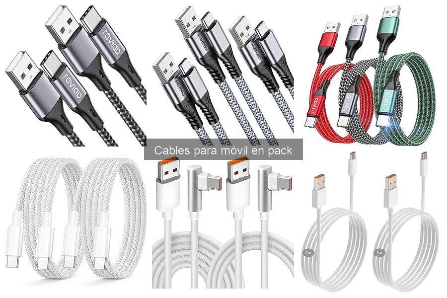 Alternativas eficaces a cables para móvil en pack