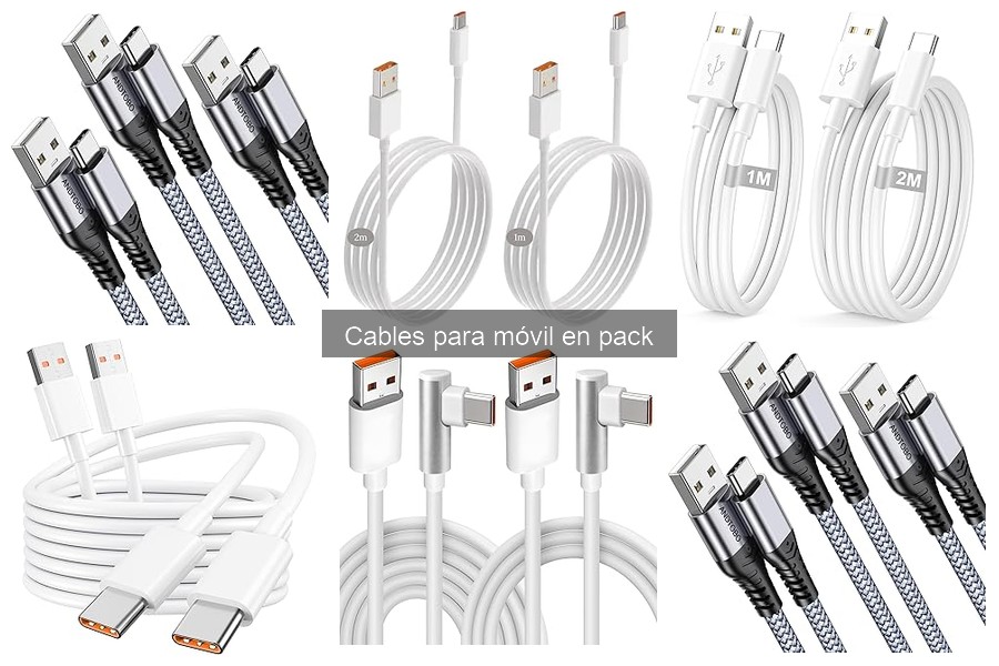 Cables para móvil en pack con carga rápida: ¿merece la pena?