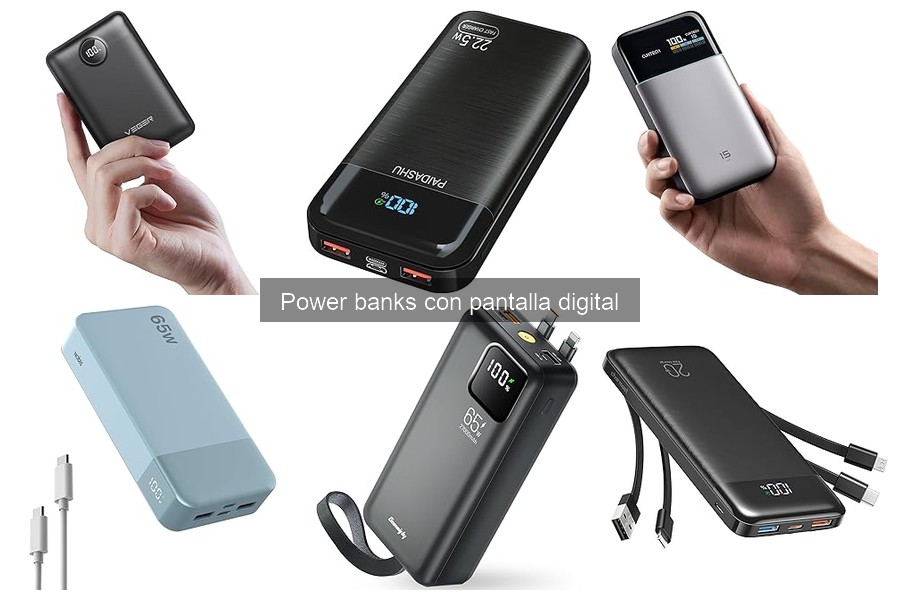 Capacidades de power banks con pantalla digital: qué considerar