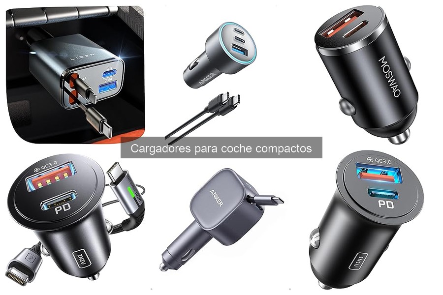 Cargadores de Coche Compactos: Comparativa de Carga Rápida