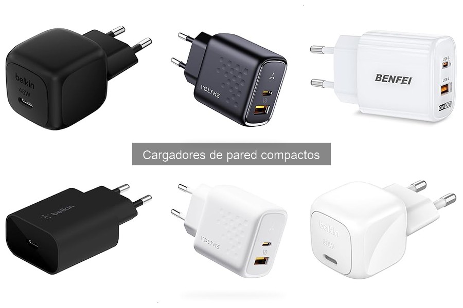 Cargadores de pared compactos: Mejores tiendas y ofertas