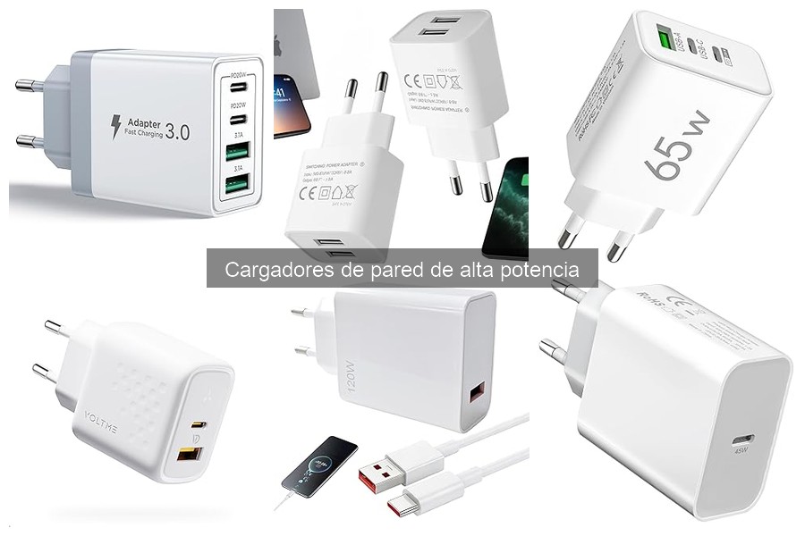 Cargadores de pared de alta potencia con funciones avanzadas