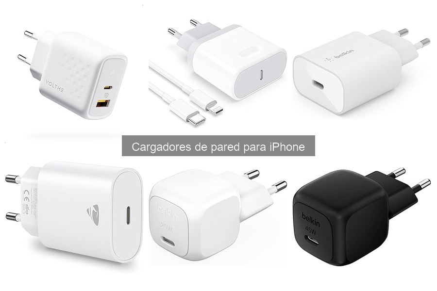Cargadores de pared para iPhone con carga rápida: ¿merece la pena?