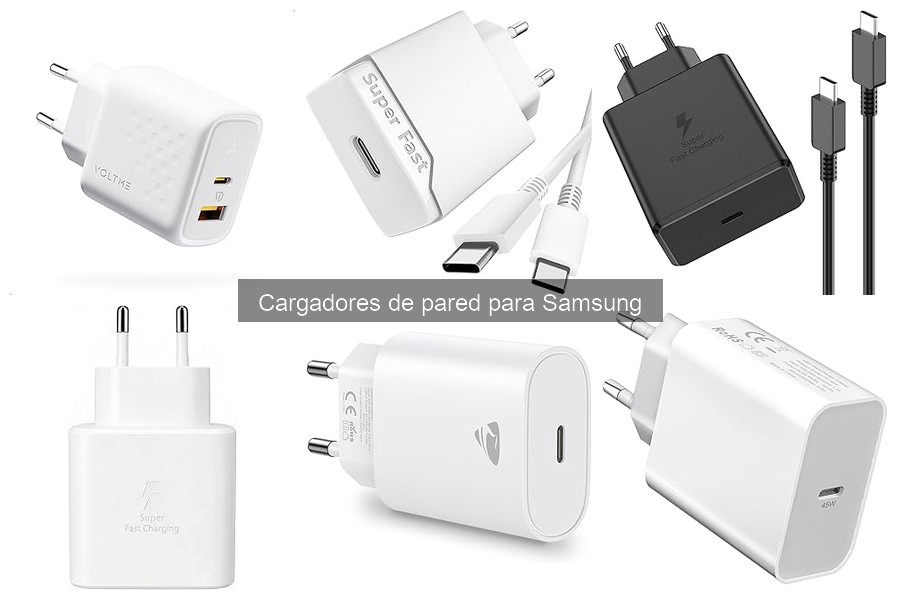 Cargadores de pared para Samsung: mejores recomendaciones de expertos