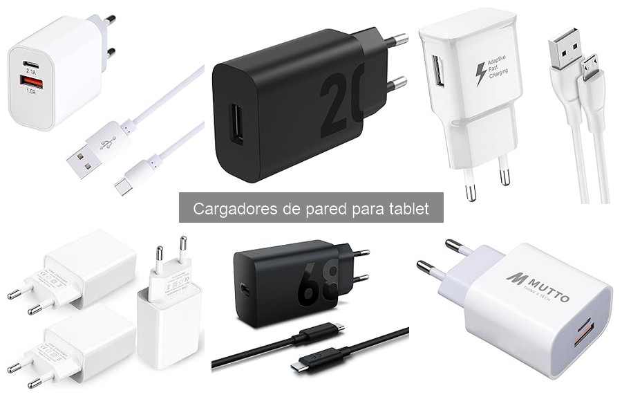 ** Cargadores de pared para tablets: diferencias de voltajes y amperajes