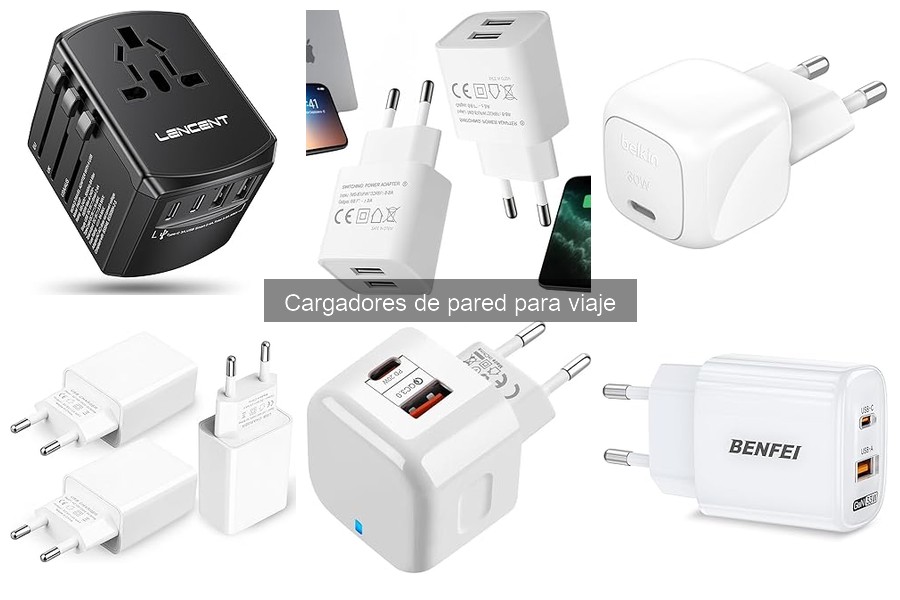 Cargadores de pared para viaje: voltajes y compatibilidad