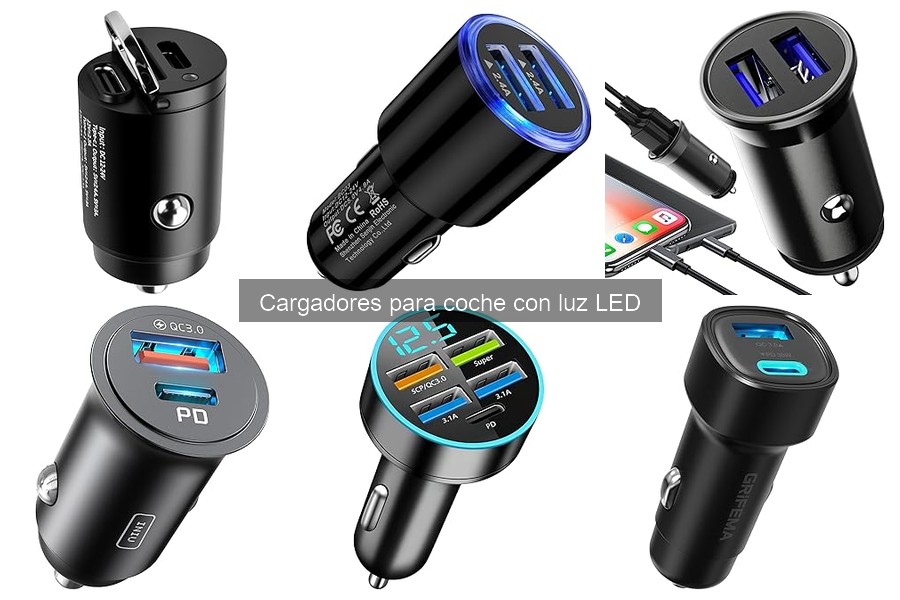 Cargadores para coche con luz LED: ¿Son seguros?