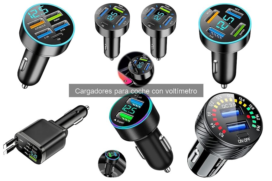 Cargadores para coche con voltímetro vs. convencionales: ¿Cuál elegir?