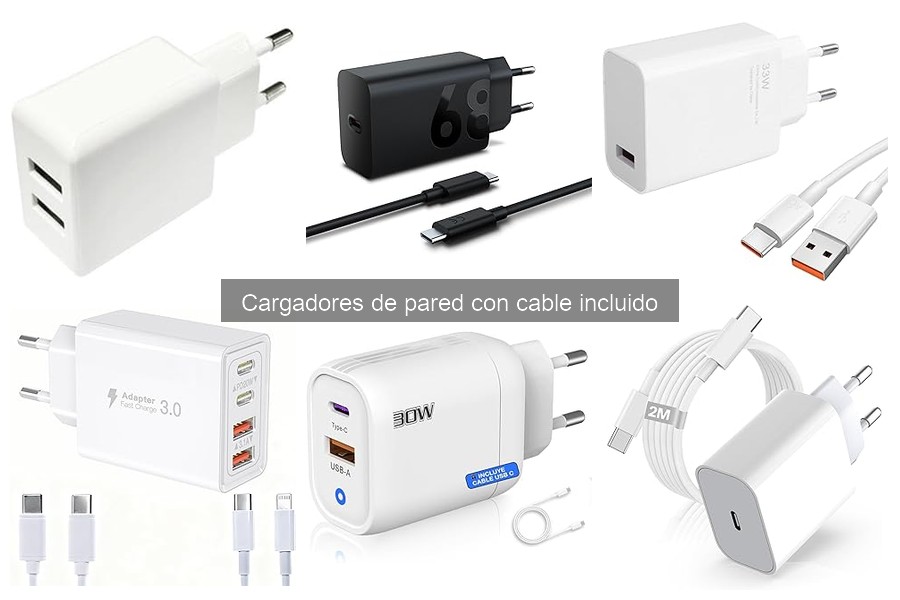 Cómo elegir el mejor cargador de pared con cable incluido