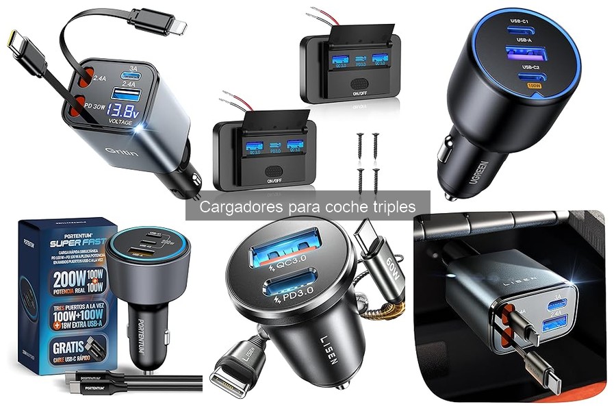 Cómo Elegir el Mejor Cargador para Coche Triple