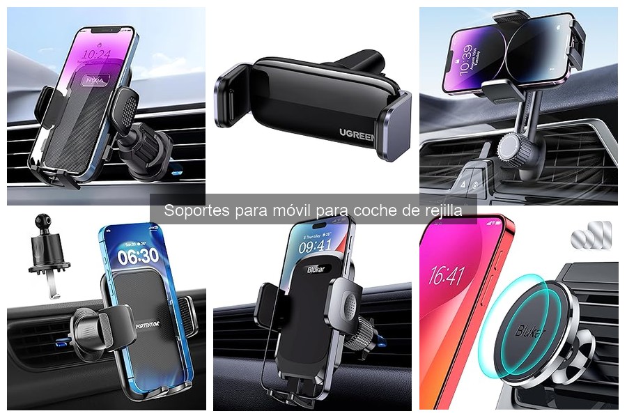 Cómo Instalar un Soporte de Móvil de Rejilla en el Coche