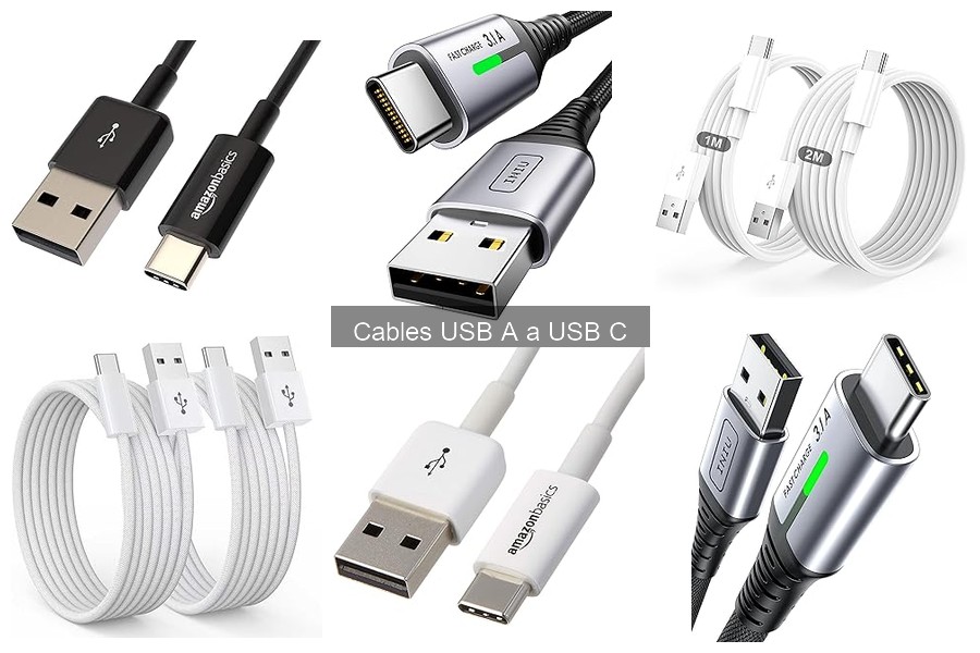 Cómo usar un cable USB A a USB C para cargar dispositivos