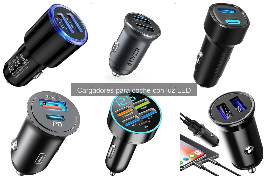 Comparativa: Cargadores de Coche con y sin Luz LED