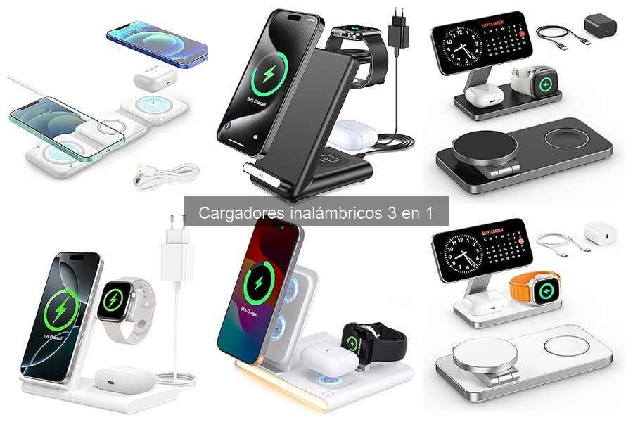 Comparativa: Cargadores inalámbricos 3 en 1 vs 2 en 1