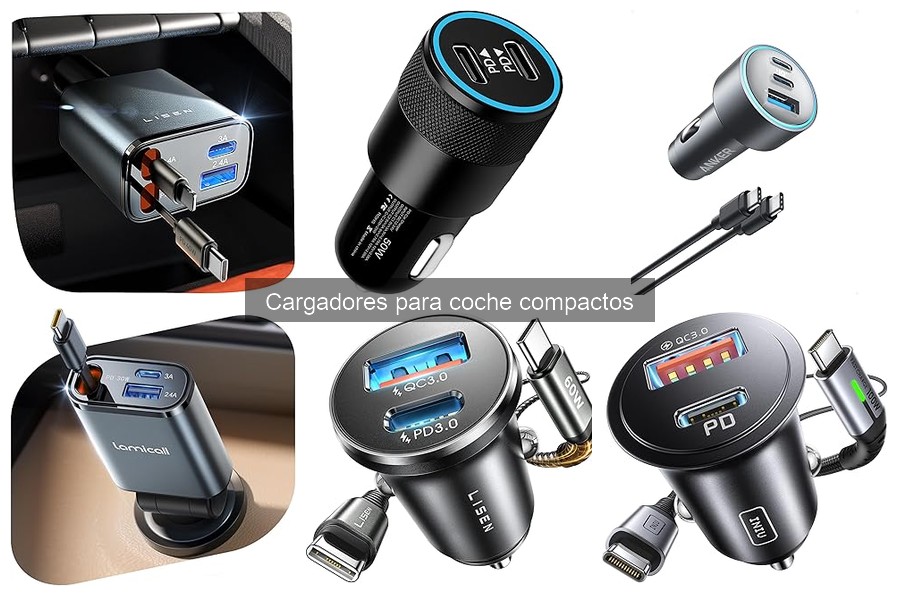 Comparativa: Cargadores para coche compactos vs. normales