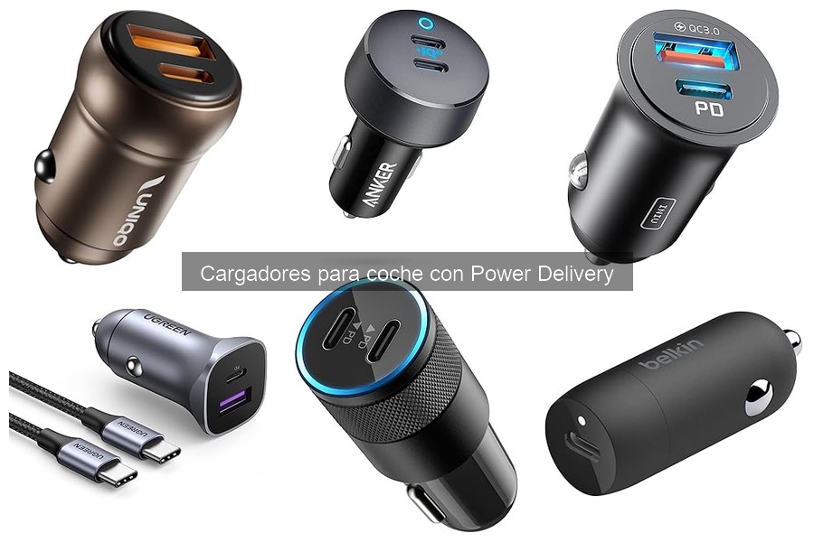 Comparativa: Cargadores para coche con y sin Power Delivery