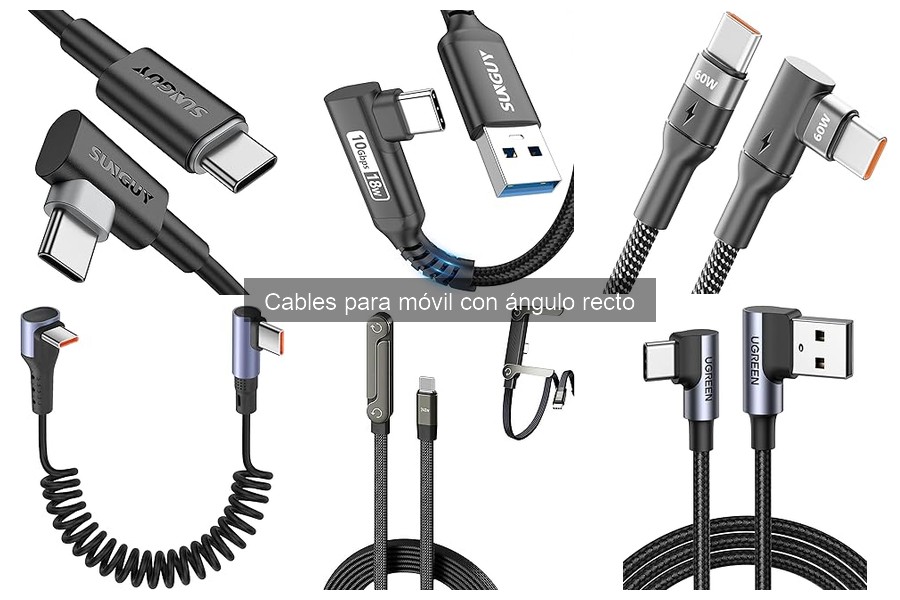 Comparativa de Cables con Conector en Ángulo Recto
