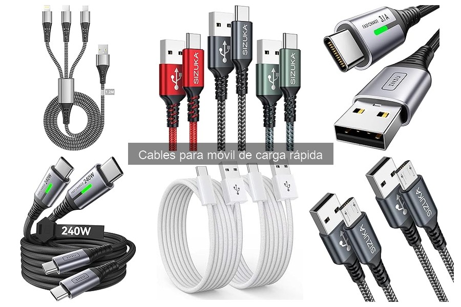 ** Comparativa de Cables de Carga Rápida vs. Convencionales