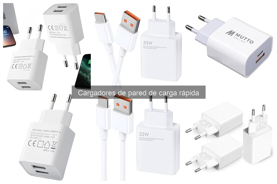 Comparativa de Cargadores de Pared de Carga Rápida