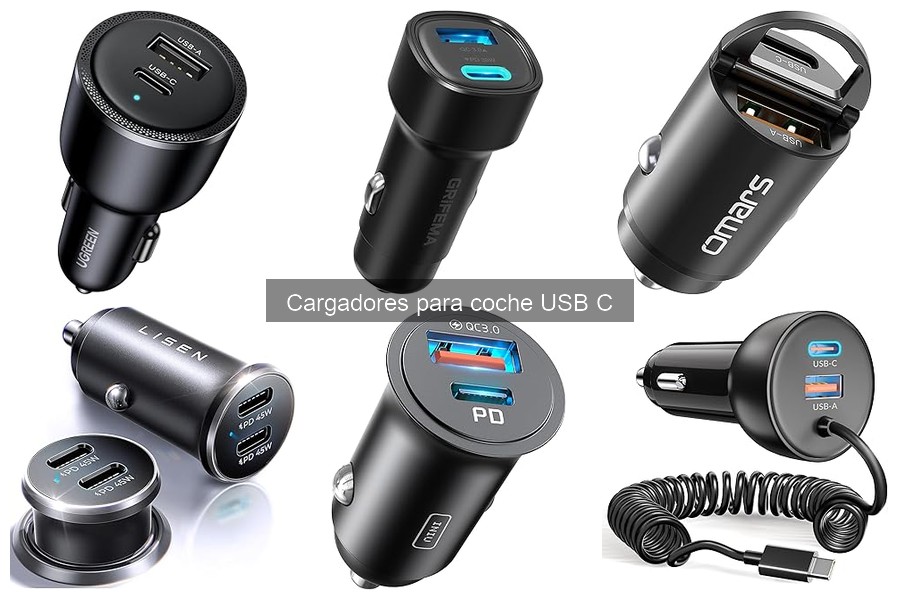 Comparativa de Cargadores para Coche USB C: Mejor Opción