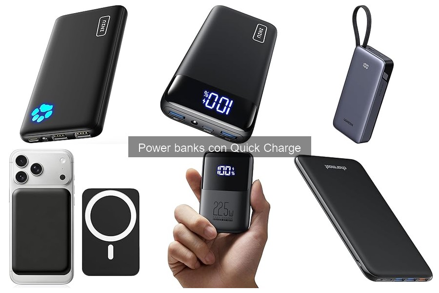 Comparativa de los Mejores Power Banks con Quick Charge