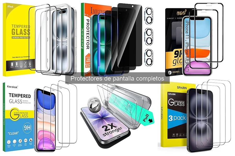 Comparativa de Protectores de Pantalla Completos para iPhone