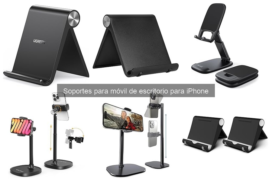 Comparativa de soportes de escritorio para iPhone: UGREEN vs Nulaxy
