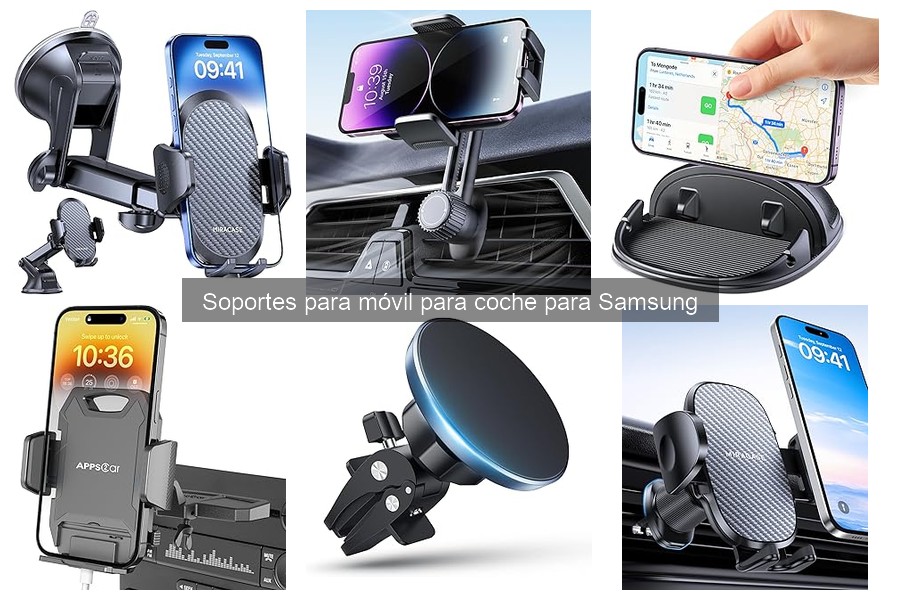 Comparativa de Soportes para Móvil en Coche para Samsung