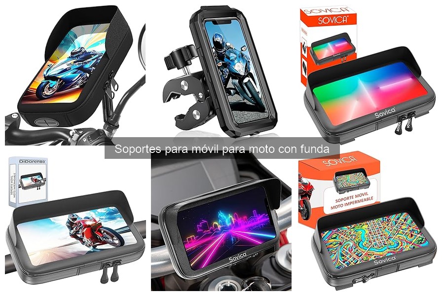 Comparativa de soportes para móvil en moto: marcas destacadas