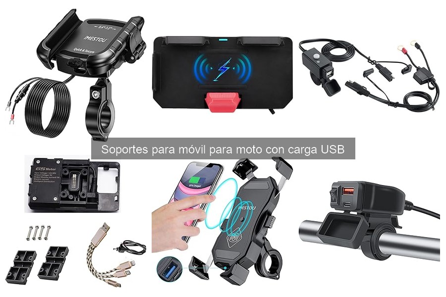 Comparativa de Soportes para Móvil para Moto con Carga USB