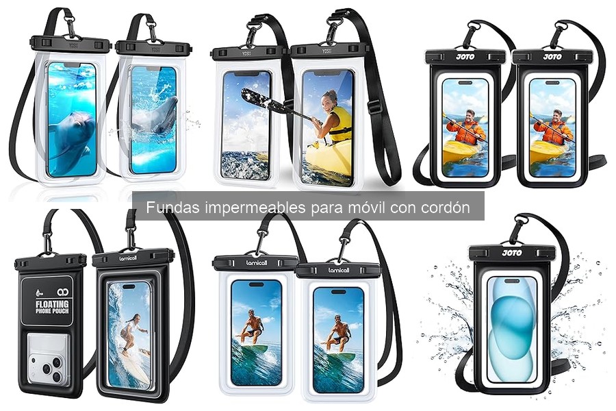 Comparativa: Fundas Impermeables con y sin Cordón para Móvil