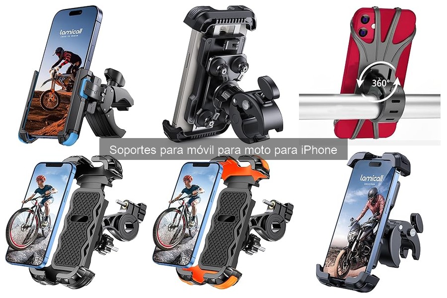 Comparativa: Mejores soportes para móvil en moto compatible con iPhone