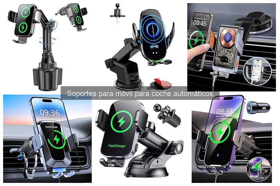 Comparativa: Soportes Automáticos vs. Manuales para Móvil en Coche