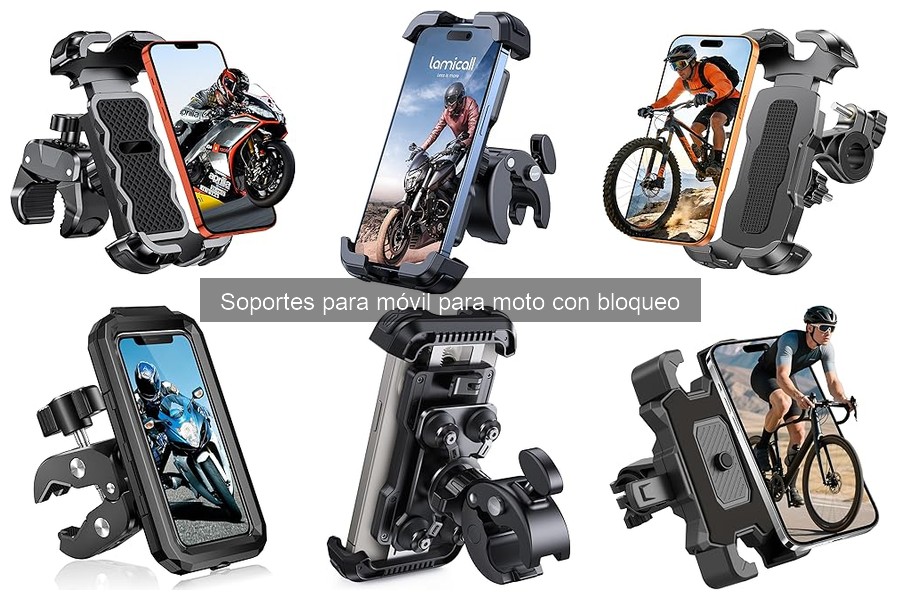 Comparativa: Soportes para móvil con y sin bloqueo para moto