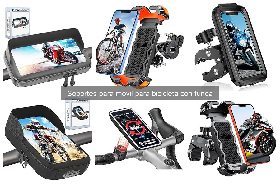 Comparativa: Soportes para móvil con y sin funda para bicicleta