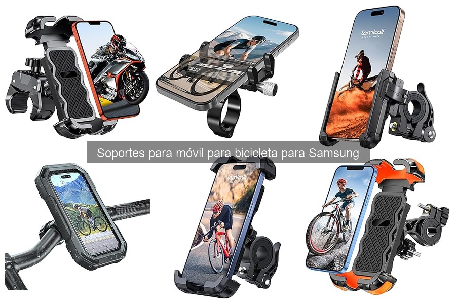 Compatibilidad de Soportes para Móvil de Bicicleta Samsung