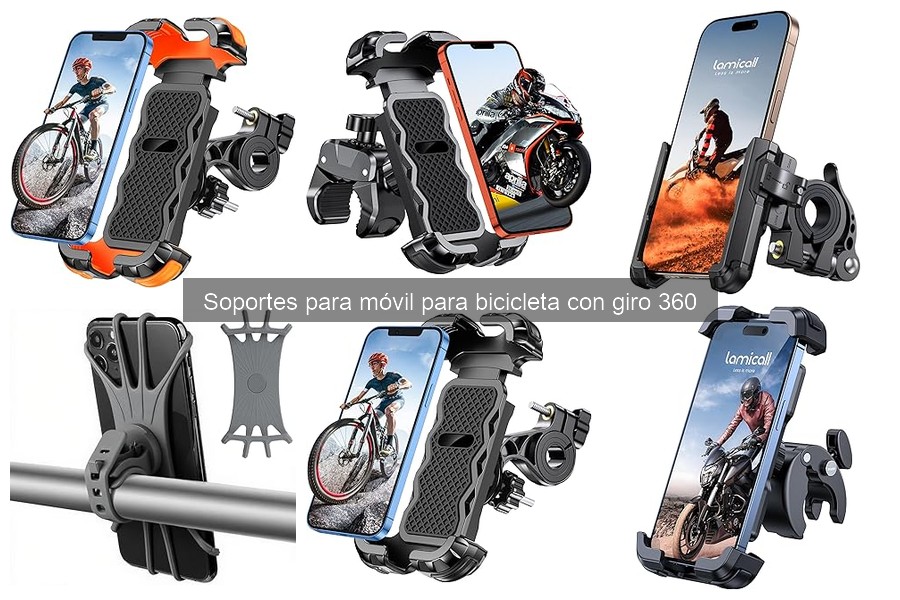 Costo promedio de soportes para móvil en bicicleta con giro 360