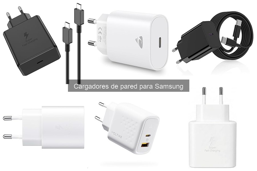 ¿Cuánto gastar en un cargador de pared para Samsung?