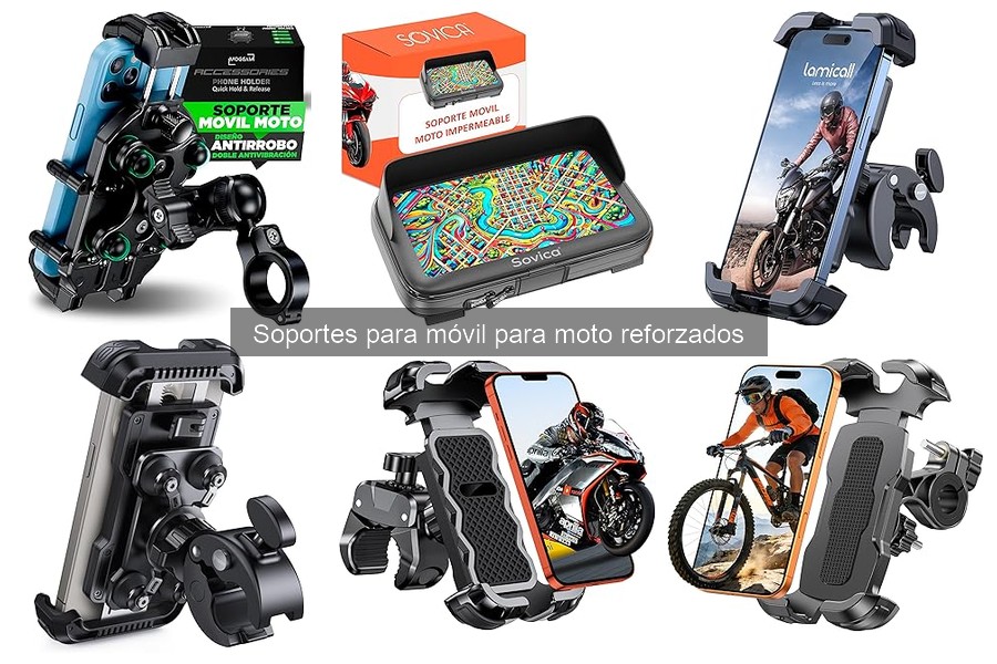 Descubre qué es un soporte reforzado para móvil en moto