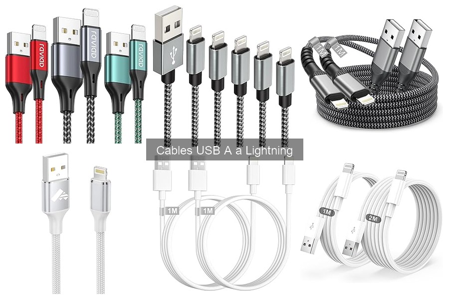 Diferencias entre cables USB A a Lightning y USB-C
